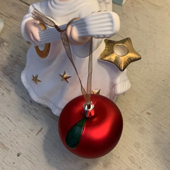 4 pc 🍎 IKEA Apple Christmas ornaments decorations holiday decor red fruit new - Picture 9 of 15